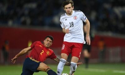 ไฮไลท์ คัดบอลโลก : จอร์เจีย 1-2 สเปน ทีมชาติ  