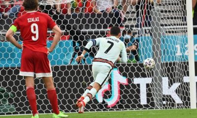 "โรนัลโด้"ซัดเบิ้ลโปรตุเกสเร่งท้ายเกมยำฮังการี3-0 ยูโร 2020  